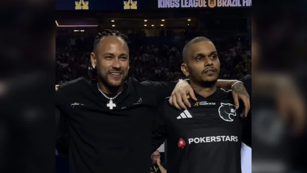 Imagem colorida de Neymar e Cris Guedes - Metrópoles
