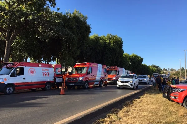 DF: criança fica em estado grave após capotamento na BR-020