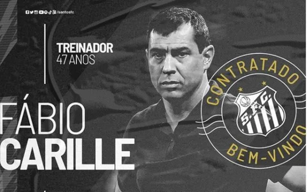 Fabio Carille anunciado pelo Santos