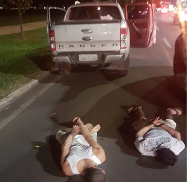 Vídeo. PM persegue caminhonete roubada no centro de Brasília