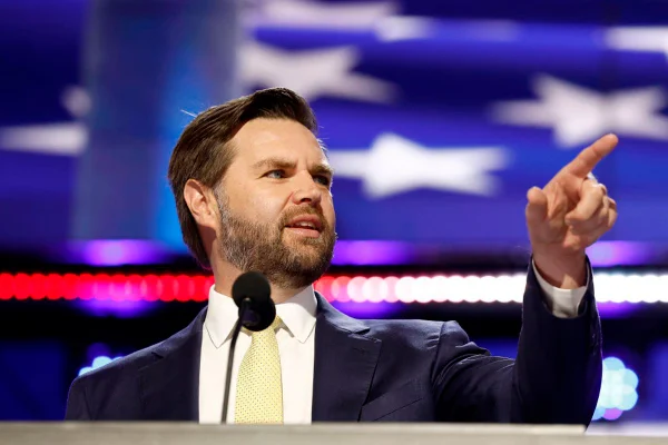 Imagem colorida de J.D. Vance, candidato a vice-presidente nos EUA - Metrópoles