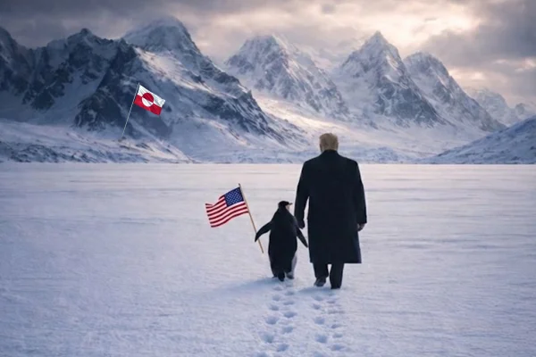 Casa Branca vira chacota após post com Trump e pinguim na Groenlândia