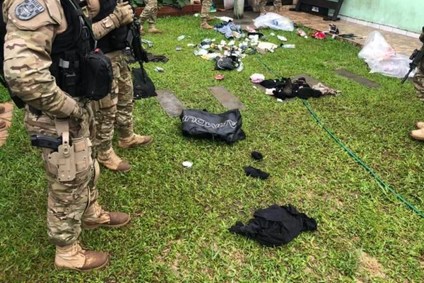 Casa usada por assaltantes do banco em Criciúma
