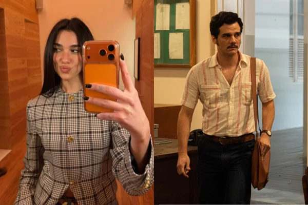 Monstagram com fotos de Dua Lipa e Wagner Moura