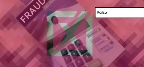 Captura de tela de post falso sobre suposta fraude nas eleições 2022 apontada pelo terminal do mesário