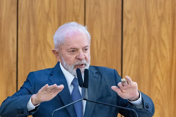 Presidente da Repúplica Luiz Inácio Lula da Silva discursa durante evento de governo - Metrópoles