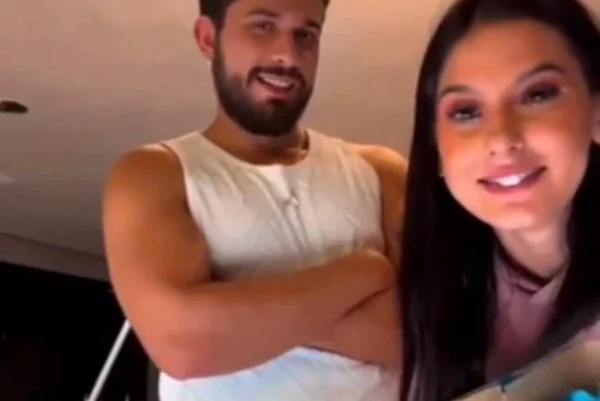 Foto colorida de Gustavo Mioto e Ana Castela - Metrópoles