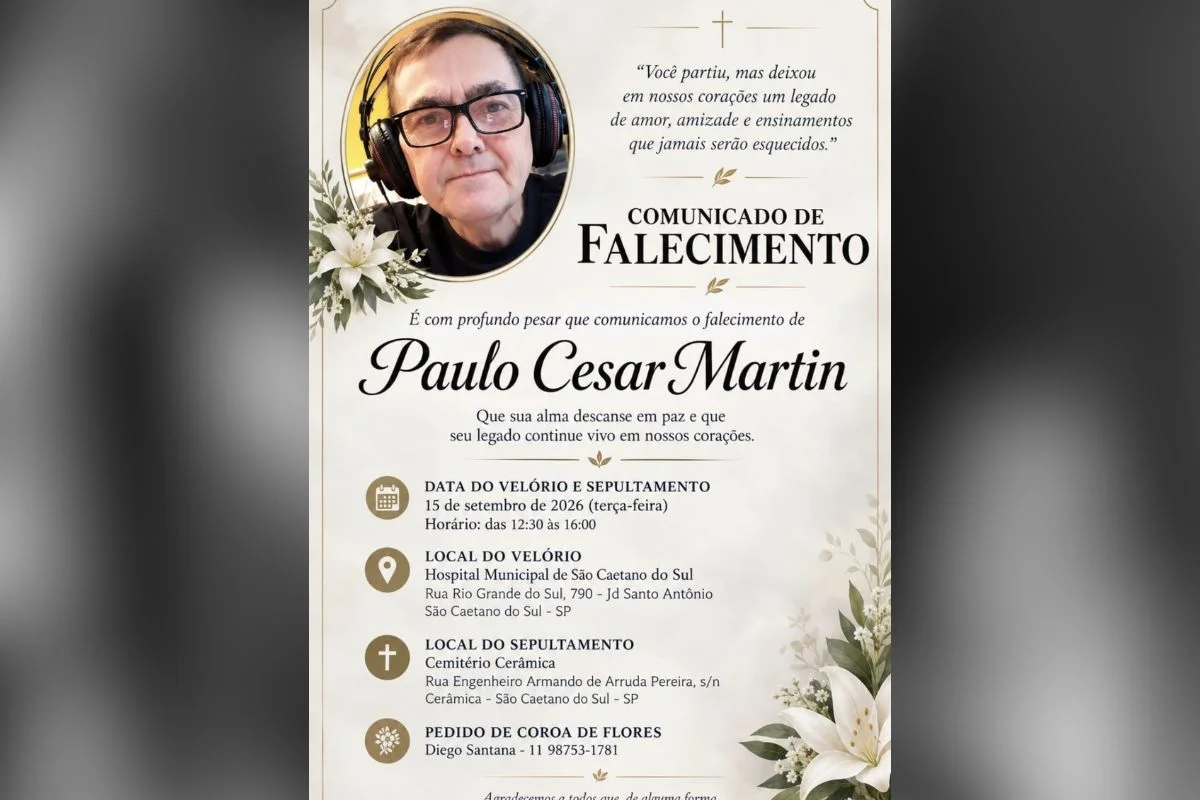 O jornalista e radialista Paulo Cesar Martin, mais conhecido como Pauleta O jornalista e radialista Paulo Cesar Martin, mais conhecido como Pauleta