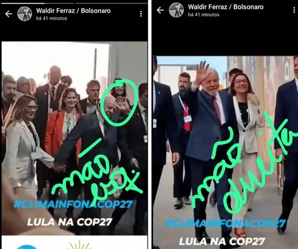 Amigo de Bolsonaro agora espalha que Lula tem dez dedos nas mãos