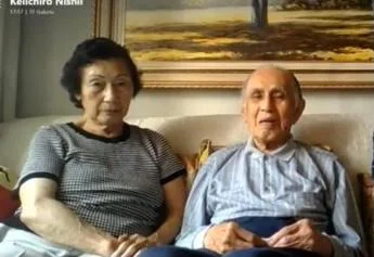 Yoshio Nishii, japonês de 102 anos, sobrevivente da gripe espanhola e da covid-19