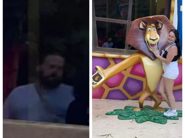 Montagem com foto colorida de reflexo de Lourival em fotografia de Anic - Metrópoles