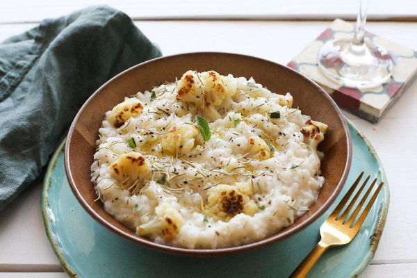 risoto de couve-flor