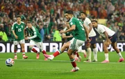 Raúl Jiménez marcou de pênalti Raúl Jiménez marcou de pênalti