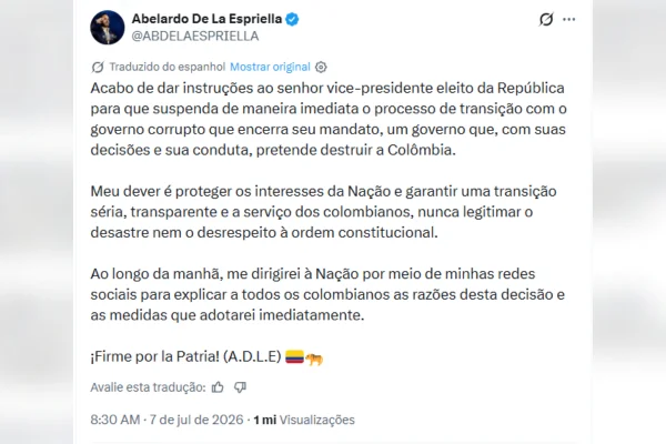 Colômbia: presidente eleito acusa Petro de querer dar golpe de Estado - destaque galeria Colômbia: presidente eleito acusa Petro de querer dar golpe de Estado - destaque galeria