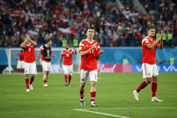 Rússia bate Egito por 3 x 1 e encaminha classificação inédita em Copas