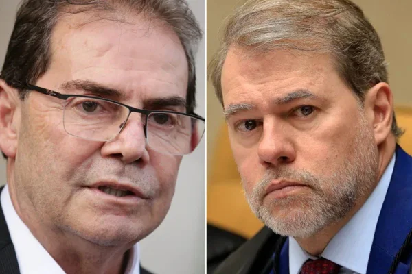 Montagem com as fotos do deputado Paulinho da Força e do ministro do STF Dias Toffoli.