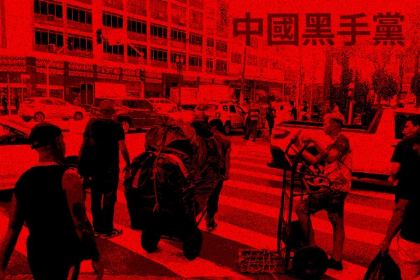 Imagem editada de comerciantes. Promessa de dinheiro fácil alimenta esquema milionário da máfia chinesa. - Metrópoles