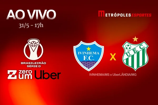 Série D ZeroUm: Metrópoles transmite Ivinhema-MS x UberLÂNDIA-MG