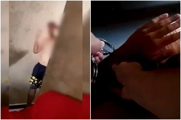 Prisão de assassino que emboscou jovem e o enterrou em cova é filmada