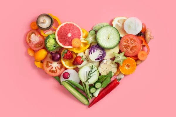 Foto de alimentos em formato de coração - Metrópoles