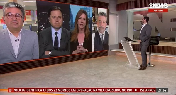 Foto colorida GloboNews