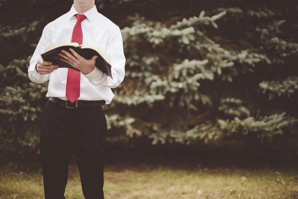 Pastor, homem com biblia
