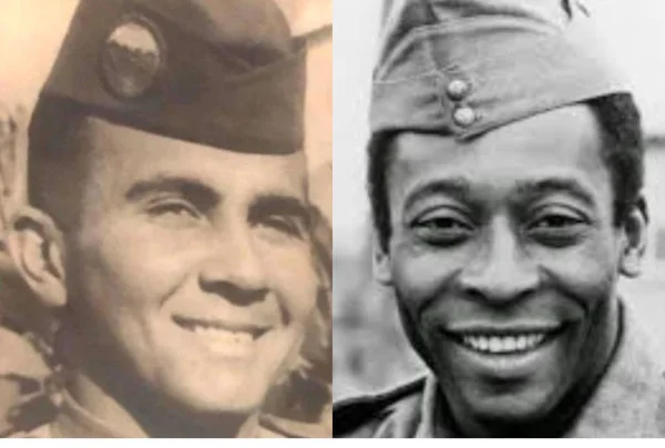 Quem diria? O sargento Pincel fez tabelinha até com o Rei Pelé
