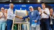  Presidente da República, Luiz Inácio Lula da Silva, durante cerimônia de inauguração das obras do campus do ITA Ceará e de celebração dos 2 anos do Programa Pé-de- Meia, na Base Aérea de Fortaleza - CE.