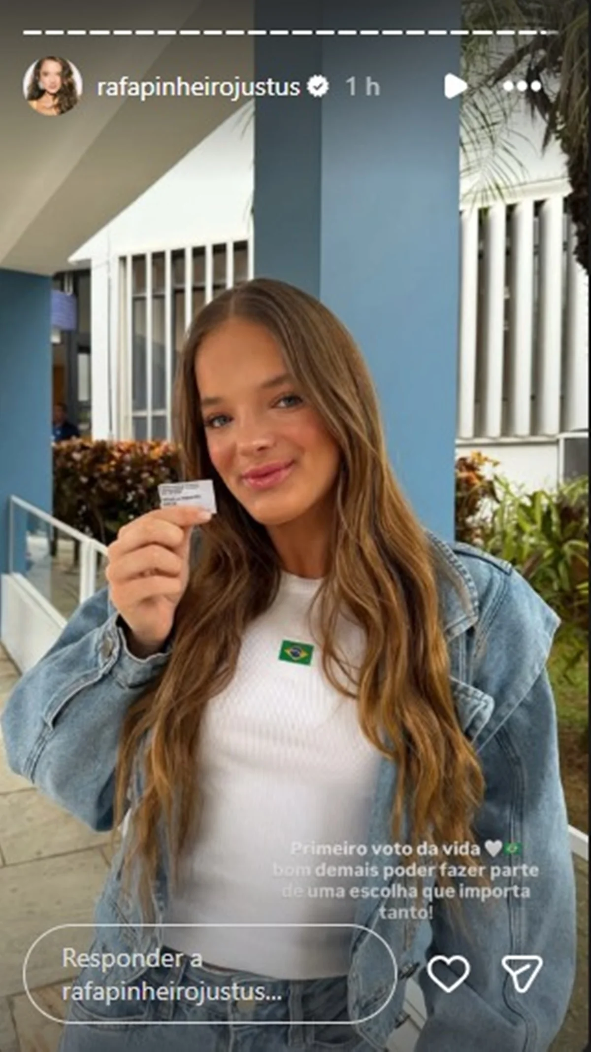 Rafaella Justus vota nas eleições de 2026 Rafaella Justus vota nas eleições de 2026