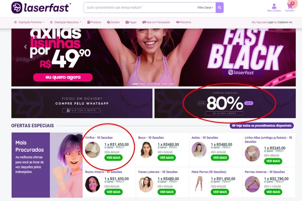 Mulheres levam golpe da Laser Fast