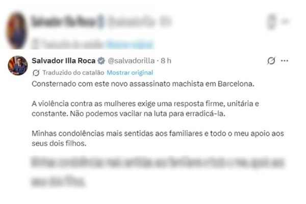 Marido mata brasileira a facadas diante dos filhos em Barcelona - destaque galeria