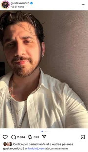 Gustavo Mioto compartilhou uma sequência de fotos no Instagram