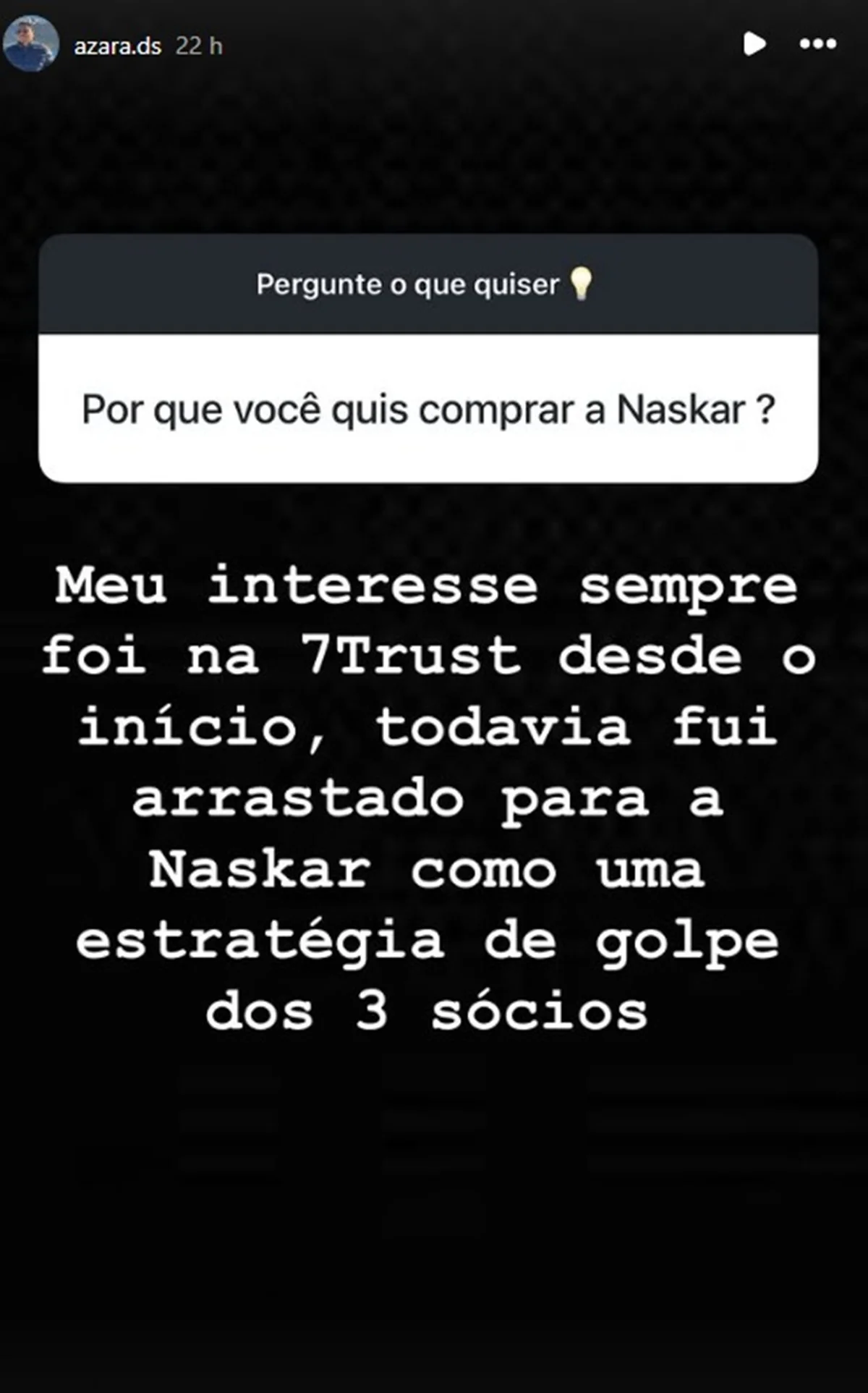Douglas Silva de Oliveira respondeu perguntas sobre a Naskar Douglas Silva de Oliveira respondeu perguntas sobre a Naskar