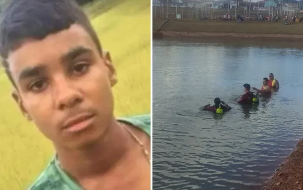 imagem colorida adolescente afogado lago artificial morrinhos