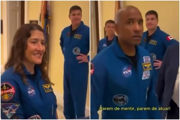 Astronautas da Artemis são acusados por homem de não terem ido ao espaço - Metrópoles