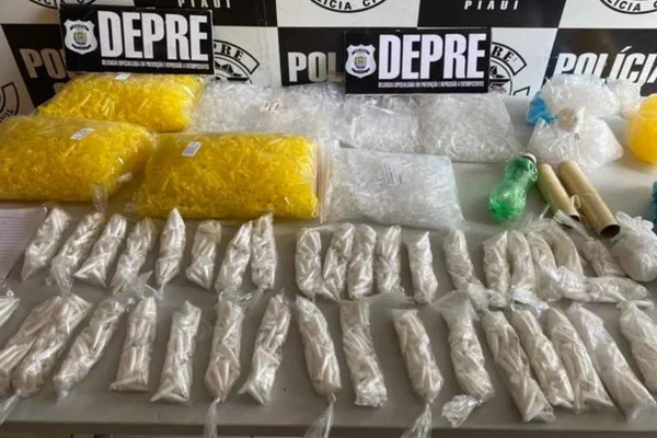 Dindins de cocaína apreendidos em Teresina
