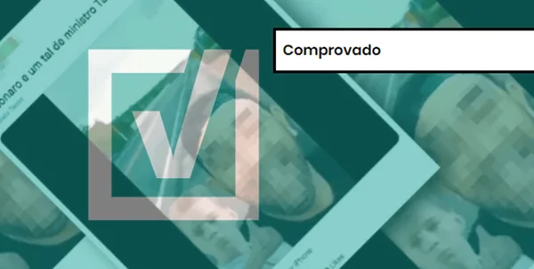 Captura de tela de publicação nas redes sociais com etiqueta de conteúdo Comprovado
