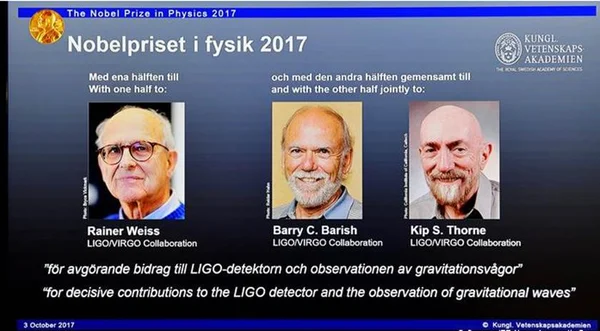 Cientistas levam Nobel de Física por estudos de ondas gravitacionais