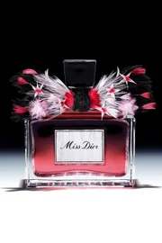 Embalagem de perfume especial com penas de avestruz Embalagem de perfume especial com penas de avestruz