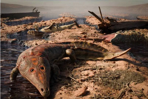 Imagem colorida de anfíbio que pode ser mais velho que dinossauros - Metrópoles