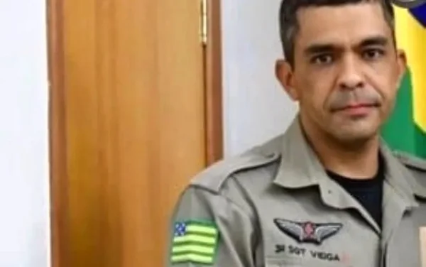 Foto colorida mostra sargento Welton Veiga, da PM em Goiás, morto em confronto com policiais civis - Metrópoles