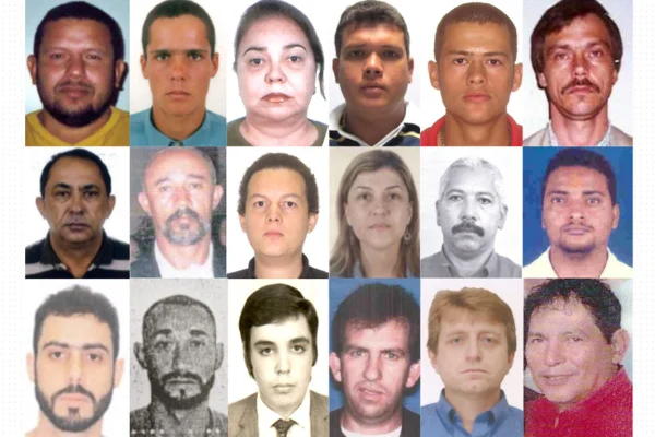 imagem colorida de brasileiros procurados pela interpol