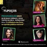 Uma delas, no dia 6 de maio, vai fomentar a discussão a respeito da Influência das Fotos na Opinião Pública Nacional. A atividade terá mediação de Lilian Tahan, CEO do Metrópoles, e contará com os convidados Gabriela Bilô, da Folha de S. Paulo, Juliana Dal Piva, do UOL, e o fotógrafo Jonas Golfeto Uma delas, no dia 6 de maio, vai fomentar a discussão a respeito da Influência das Fotos na Opinião Pública Nacional. A atividade terá mediação de Lilian Tahan, CEO do Metrópoles, e contará com os convidados Gabriela Bilô, da Folha de S. Paulo, Juliana Dal Piva, do UOL, e o fotógrafo Jonas Golfeto