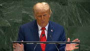 O presidente dos Estados Unidos, Donald Trump, em discurso na ONU