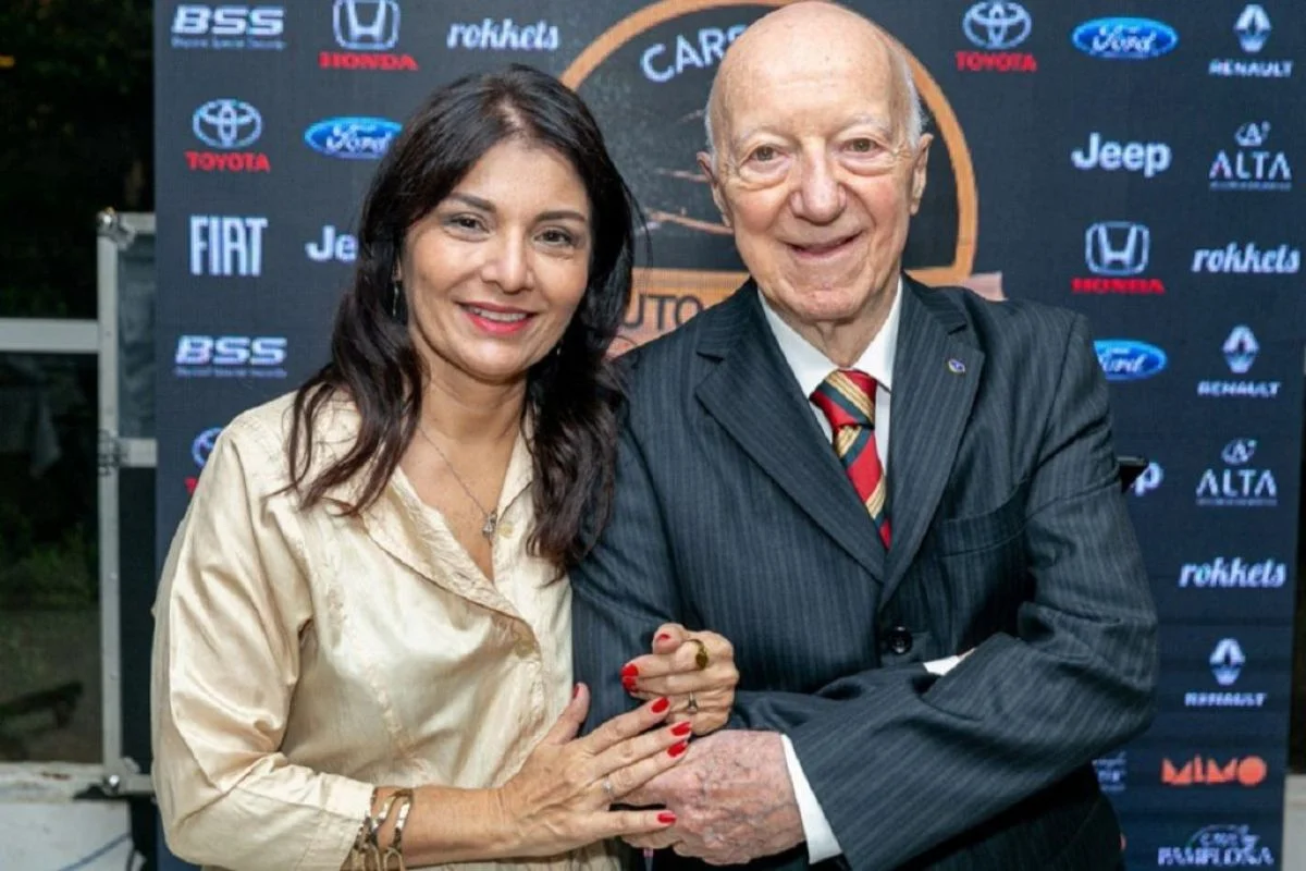 Claudio Carsughi e a filha, Claudia Claudio Carsughi e a filha, Claudia