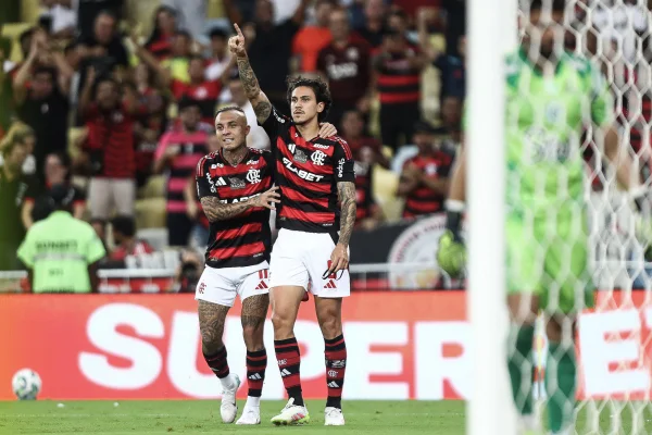 Imagem colorida de Pedro e Cobolinha comemorando - Metrópoles