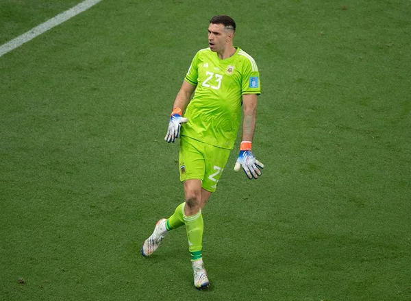 Emiliano Martinez, goleiro da Argentina, durante final da Copa
