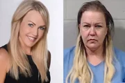 Angelynn Angie Mock antes e depois da prisão