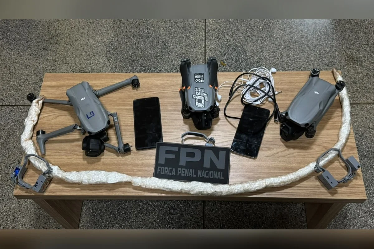 Cerco aéreo: operação intercepta drones que levavam cocaína a presídio