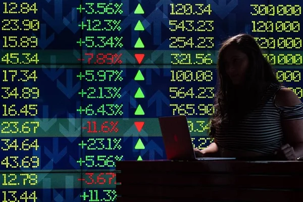 imagem colorida pregao bolsa de valores